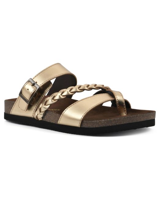 White Mountain Hazy Footbed Sandals