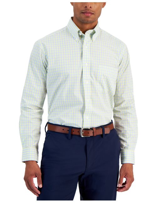 Club Room Regular-Fit Gingham Dress Shirt Created for