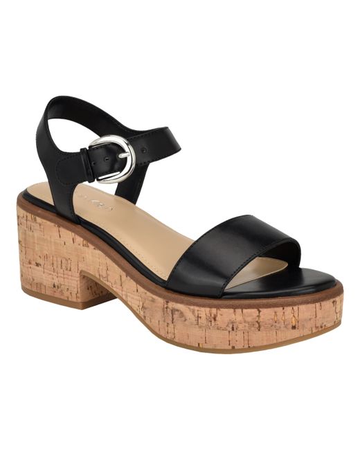 Calvin Klein Isleen Block Heel Open-Toe Dress Sandals