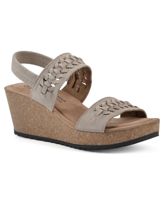 White Mountain Pretreat Footbed Wedge Sandals