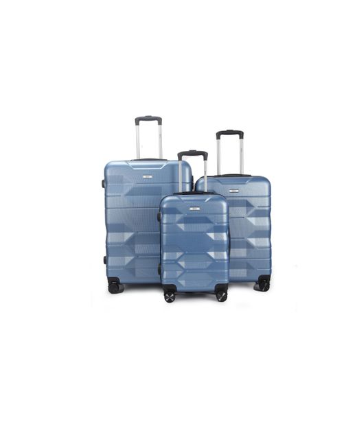 Mirage Luggage Maggie Abs Hard shell Lightweight 360 Dual Spinning Wheels Combo Lock 3 Piece Luggage Set