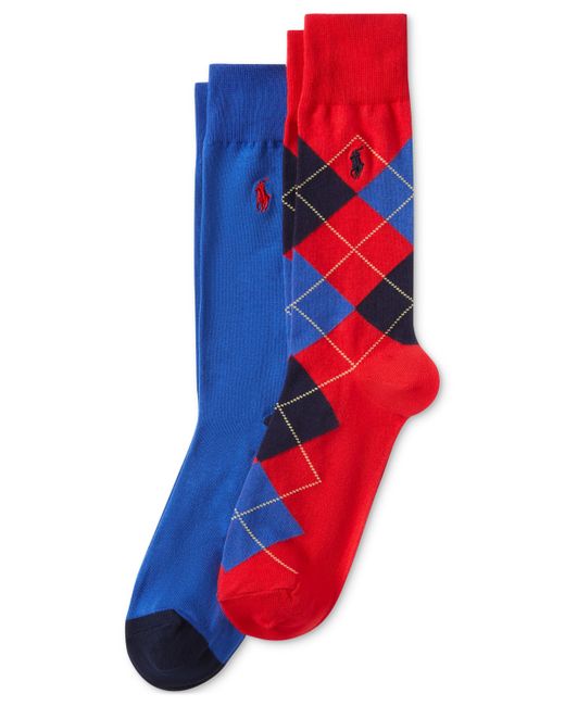 Polo Ralph Lauren Argyle Slack Socks 2-Pack