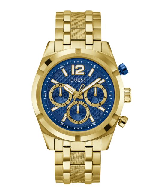 Guess Analog Gold-Tone Steel Watch 44mm