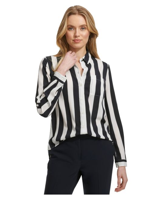 Tommy Hilfiger Striped Button-Front Shirt