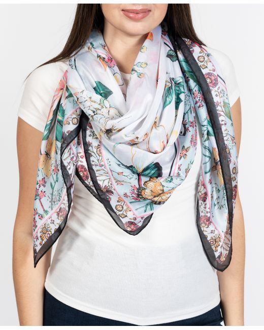 Vince Camuto Lily Floral Square Scarf