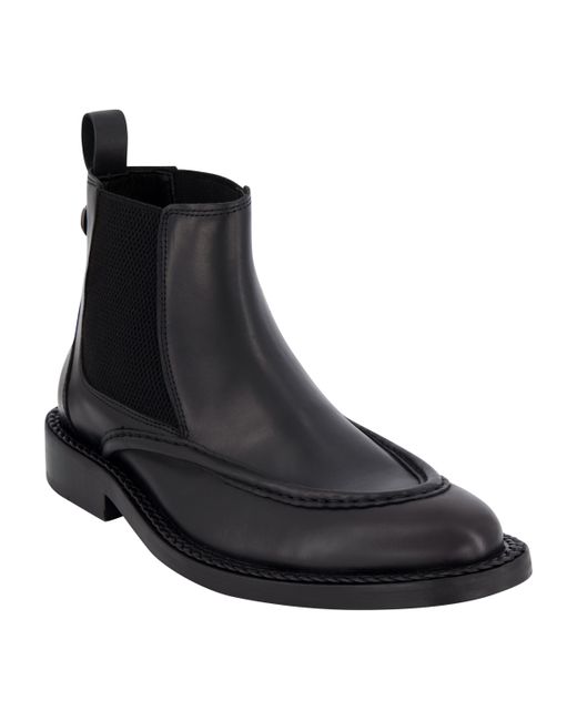 Karl Lagerfeld Leather Moc Toe Chelsea Boots