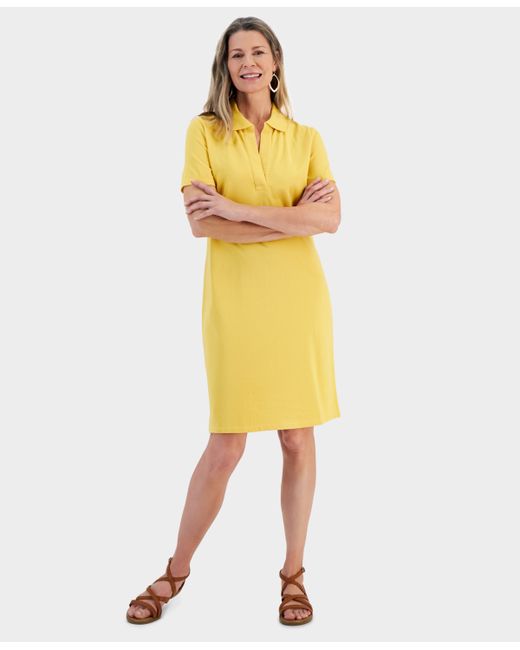 Style & Co Cotton Polo Dress Created for