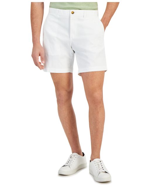 Michael Kors Slim-Fit Stretch Herringbone Twill 7 Shorts