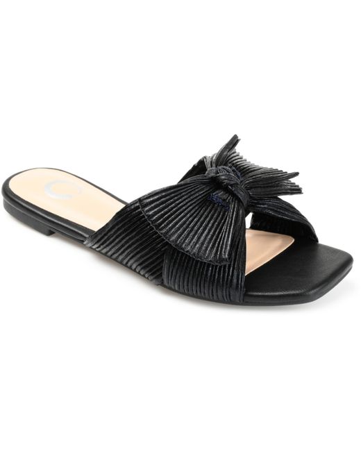 Journee Collection Serlina Bow Flat Sandals