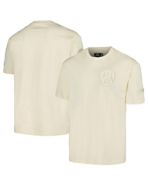Pro Standard Milwaukee Brewers Neutral Cj Dropped Shoulders T-shirt
