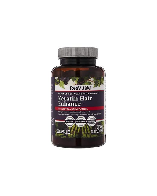 Resvitale Keratin Hair Enhance with Biotin and Resveratrol Capsules