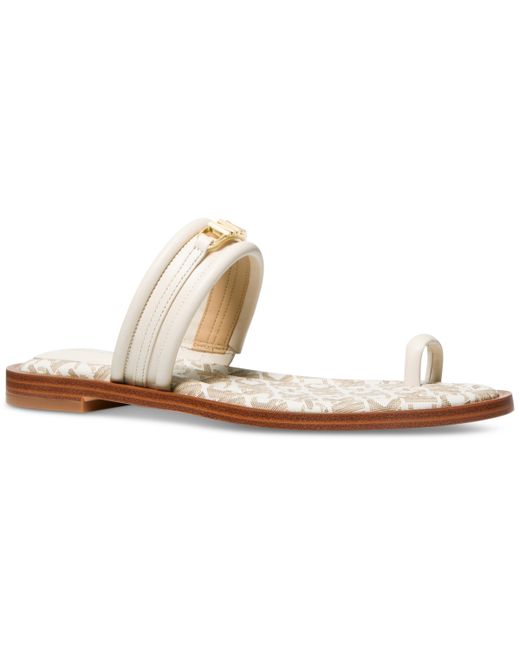Michael Kors Michael Veronica Slip-On Toe-Ring Slide Sandals