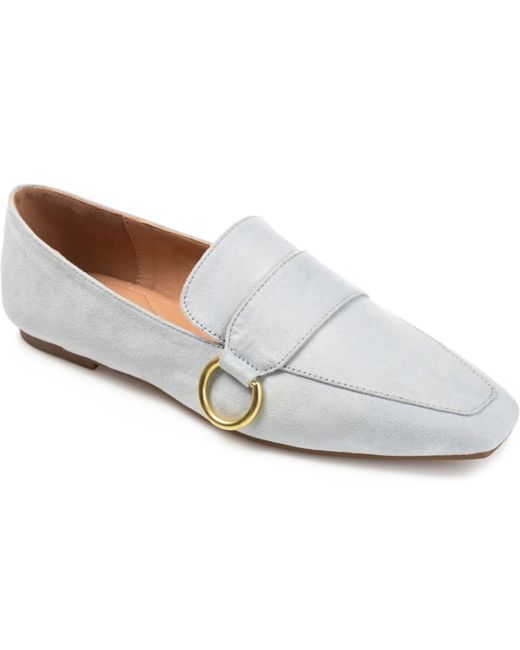 Journee Collection Square Toe Slip On Loafers