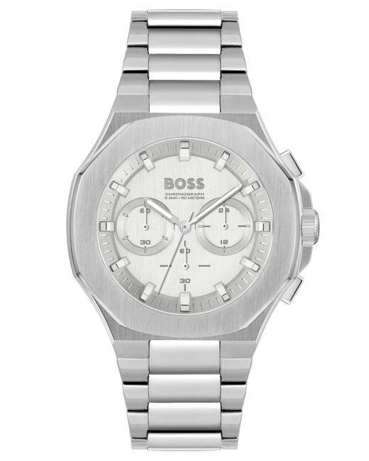 Boss Taper Quartz Fashion Chronograph Stainless Steel Watch 45mm