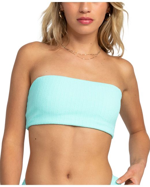 Roxy Juniors Aruba Textured Bandeau Bikini Top