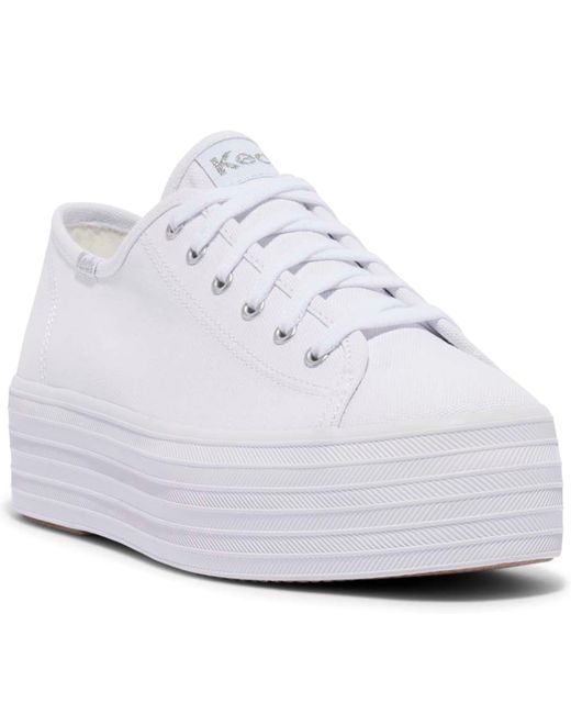 Keds Triple Up Canvas Platform Casual Sneakers from Finish Line