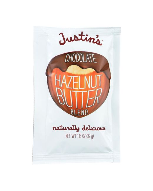 Justin's Nut Butter Squeeze Pack Hazelnut Butter Chocolate Case of 10 1.15 oz.