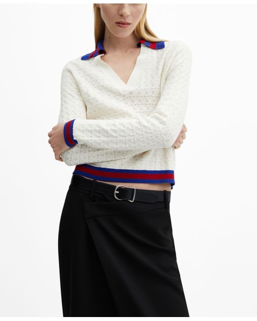 Mango Knitted Polo Neck Sweater