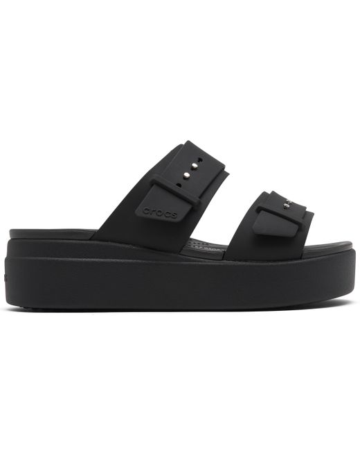 Crocs Brooklyn Low Wedge Sandals from Finish Line