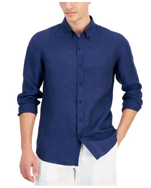 Michael Kors Slim Fit Long Sleeve Button-Down Shirt