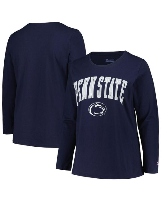Profile Penn State Nittany Lions Plus Arch Over Logo Scoop Neck Long Sleeve T-shirt