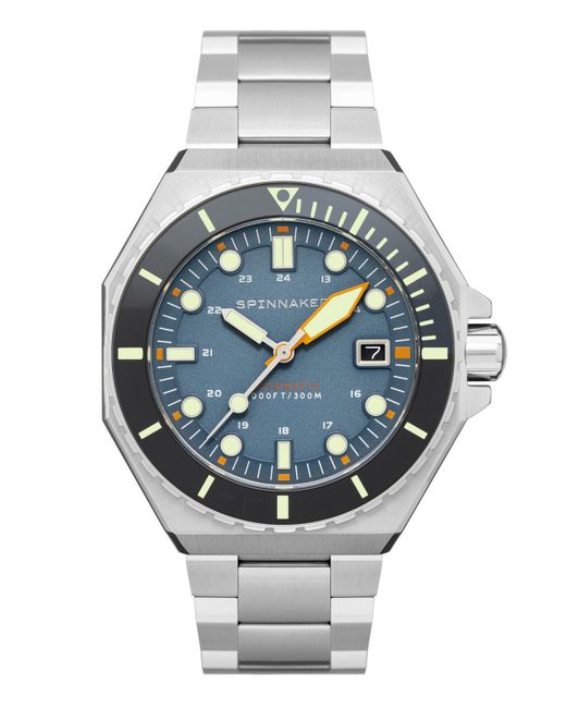 Spinnaker Dumas Automatic Blue Yonder with Tone Solid Stainless Steel Bracelet Watch