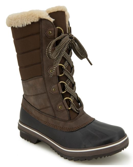 Jbu Siberia Waterproof Lace-Up Quilted Cold-Weather Boots