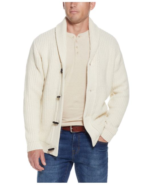 Weatherproof Vintage Lined Toggle Cardigan Sweater