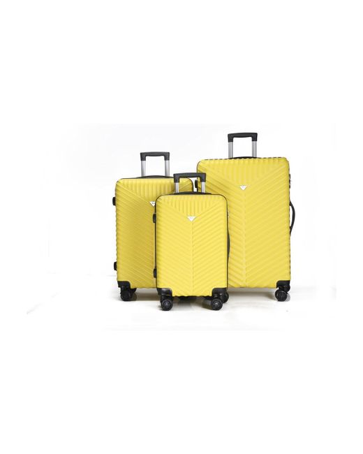 Mirage Luggage Gilana Abs Hard shell Lightweight 360 Dual Spinning Wheels Combo Lock Piece Luggage Set