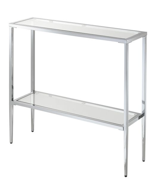 Convenience Concepts 31.5 Nadia Glass Entry Hall Table with Shelf