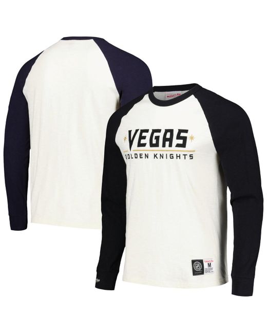 Mitchell & Ness Vegas Golden Knights Legendary Slub Vintage-Like Raglan Long Sleeve T-shirt