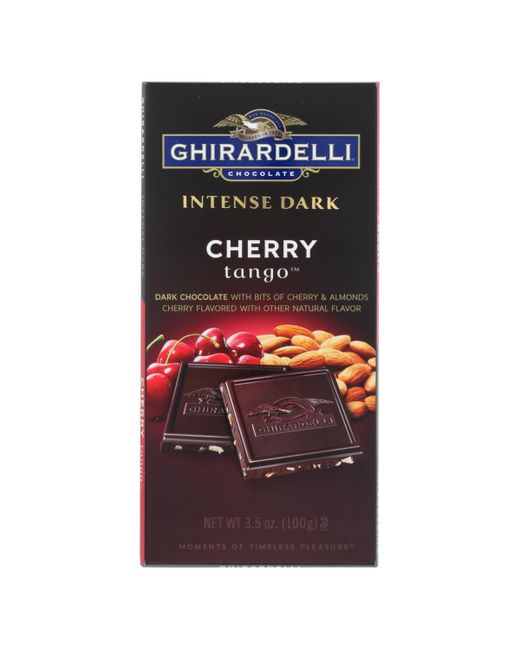 Ghirardelli Nature's Ghirardelli Chocolate Bar Cherry Tango Intense Dark Case of 12 3.5 Oz