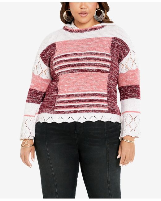 Avenue Plus Elissa Hooded Sweater