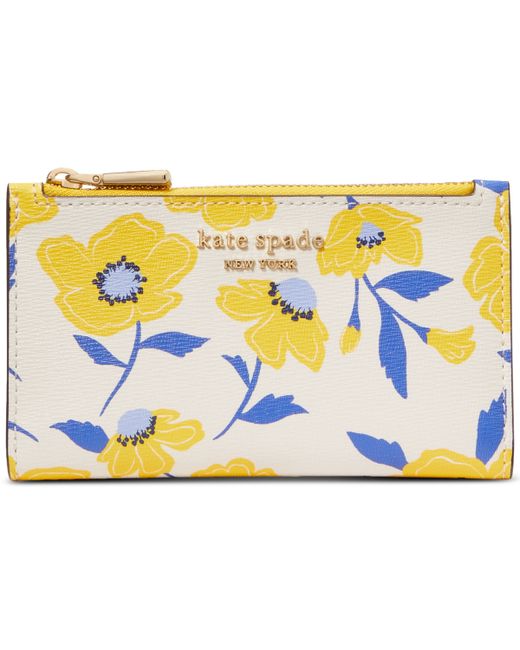 Kate Spade New York Morgan Sunshine Floral Slim Bifold Wallet
