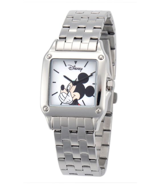 EwatchFactory Disney Mickey Mouse Square Steel Watch