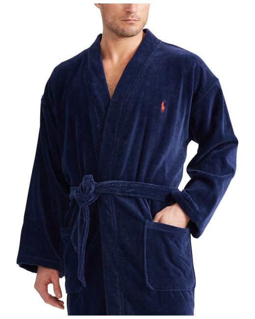Polo Ralph Lauren Sleepwear Soft Cotton Kimono Velour Robe
