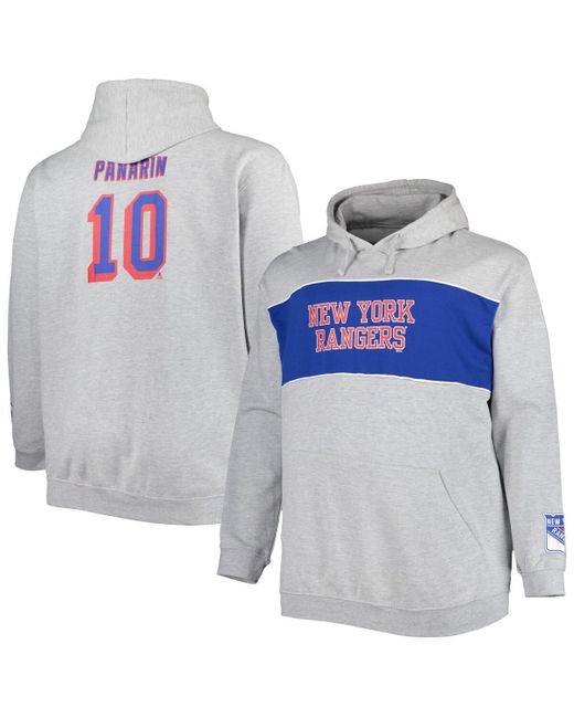 Profile Artemi Panarin New York Rangers Big and Tall Player Pullover Hoodie