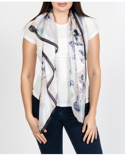 Vince Camuto Butterfly Botanical Square Scarf