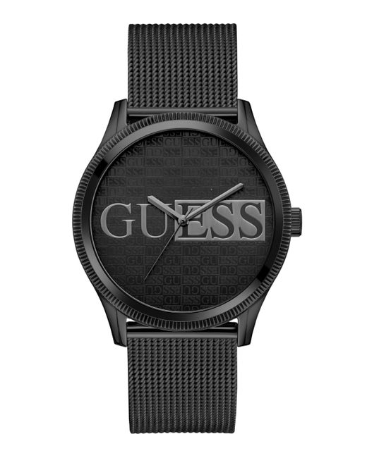 Guess Analog Stainless Steel Mesh Watch 44mm