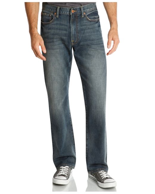 Lucky Brand 181 Relaxed Straight Fit Stretch Jeans