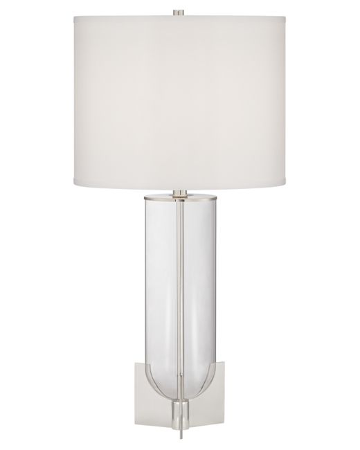 Kathy Ireland Pacific Coast Polished Nickel with Glass Table Lamp