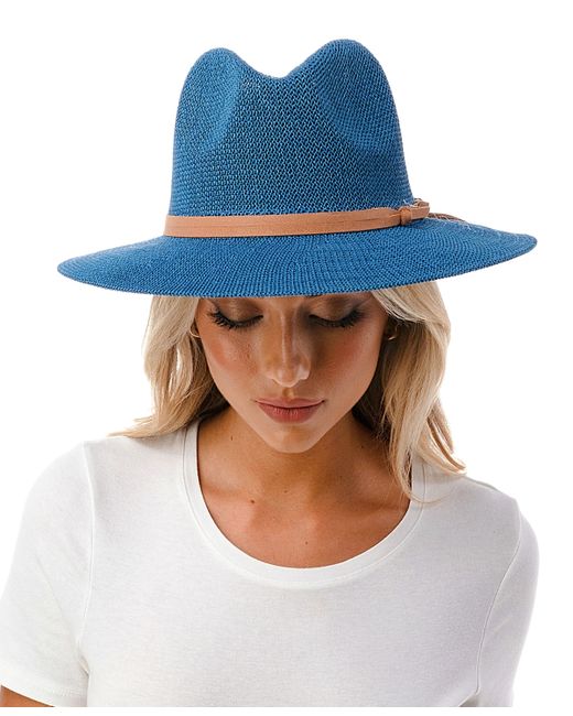 Marcus Adler Short-Brim Packable Straw Panama Hat