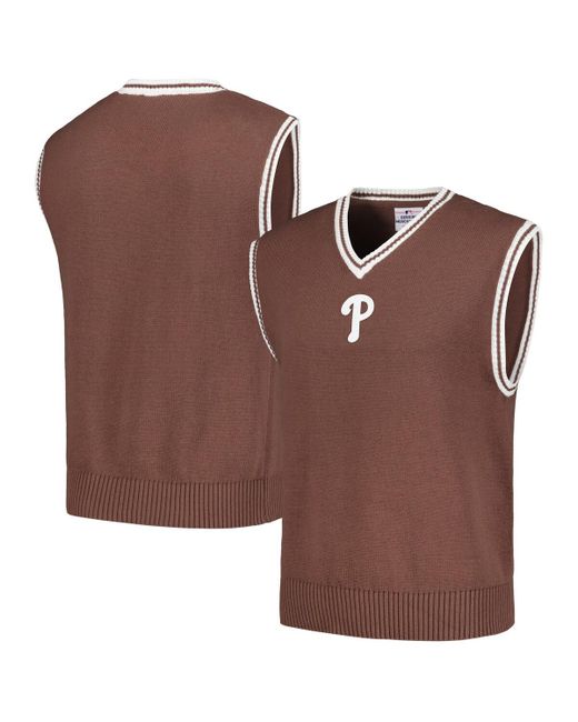 Pleasures Philadelphia Phillies Knit V-Neck Pullover Sweater Vest