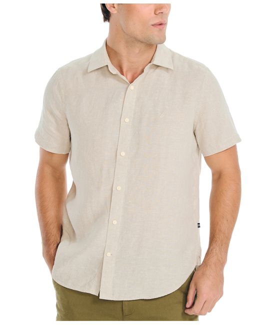 Nautica Classic-Fit Solid Short-Sleeve Shirt