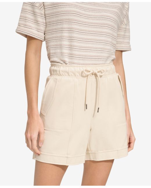 Marc New York Andrew Marc Sport Pull On High Rise Twill Utility Shorts