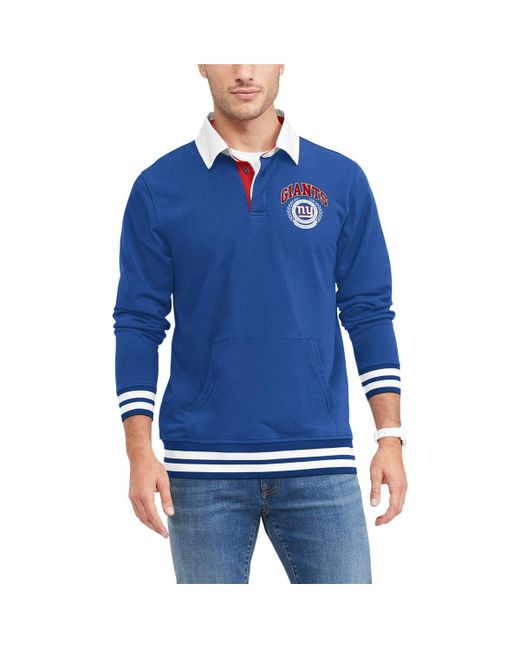 Tommy Hilfiger New York Giants Cody Long Sleeve Polo Shirt
