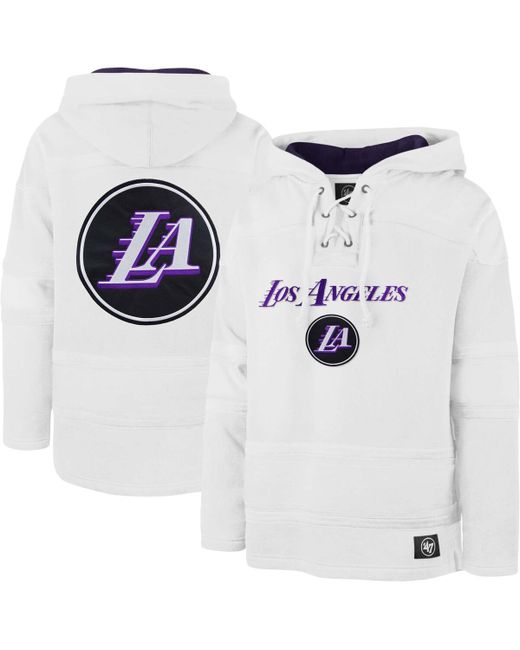 '47 Brand 47 Brand Los Angeles Lakers 2022/23 Pregame Mvp Lacer Pullover Hoodie City Edition