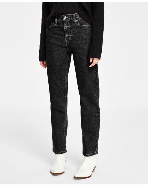 Calvin Klein Jeans High-Rise Straight-Leg Jeans