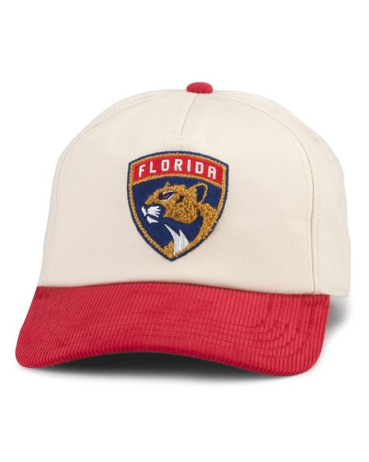 American Needle Red Florida Panthers Burnett Adjustable Hat