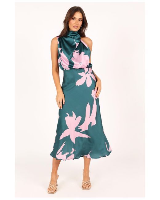 Petal And Pup Anabelle Halter Neck Midi Dress